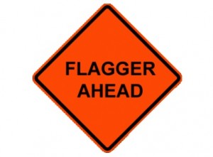 Flagger Ahead Constuction Zone Sign Rental